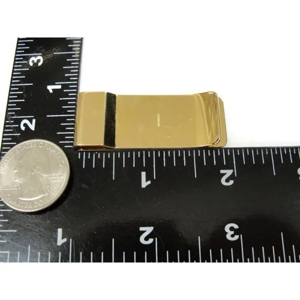 Vintage Hayward Gold Tone Money Clip Engravable Men Wallet ID